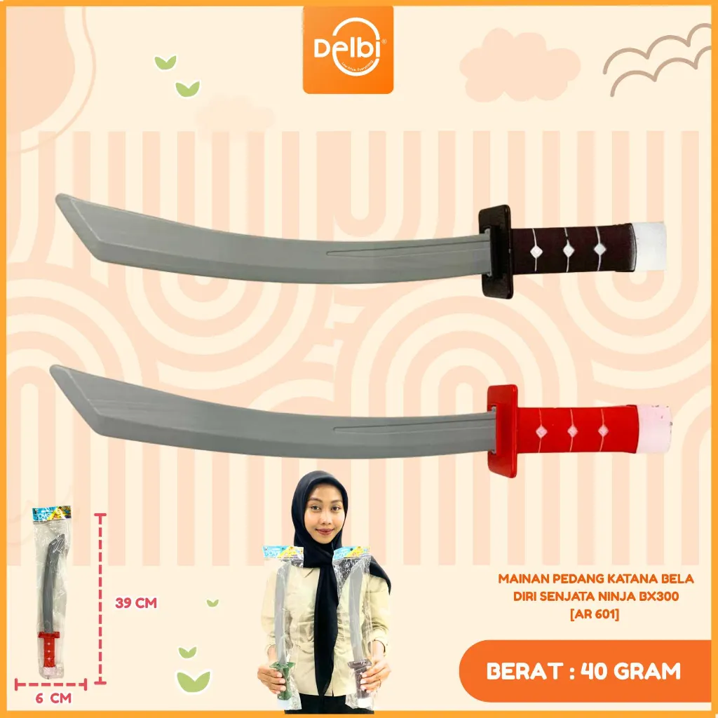 [AR 601] MAINAN PEDANG KATANA BELA DIRI SENJATA NINJA BX300