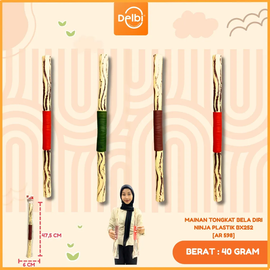 [AR 598] MAINAN TONGKAT BELA DIRI NINJA PLASTIK BX252
