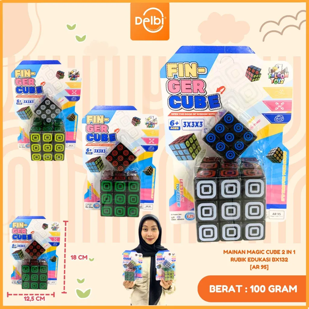 [AR 95] MAINAN MAGIC CUBE 2 IN 1 RUBIK EDUKASI BX132