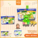 MAINAN FROG HANGING PULL PING PONG TENNIS DENGAN TARGET MOTIF KATAK BX72