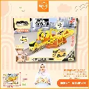 (MH2013) MAINAN BOX 14PCS SINGLE LAYER SCENE CATAPULT PLATFORM RAIL CARS LINTASAN TRACK LALU LINTAS MOBIL BX144
