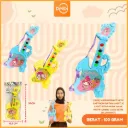 (1022) MAINAN EIGHT KEYS CARTOON GUITAR 3 ASST. IC LIGHT GITAR MUSIK ANAK MOTIF SANRIO LUCU BX192