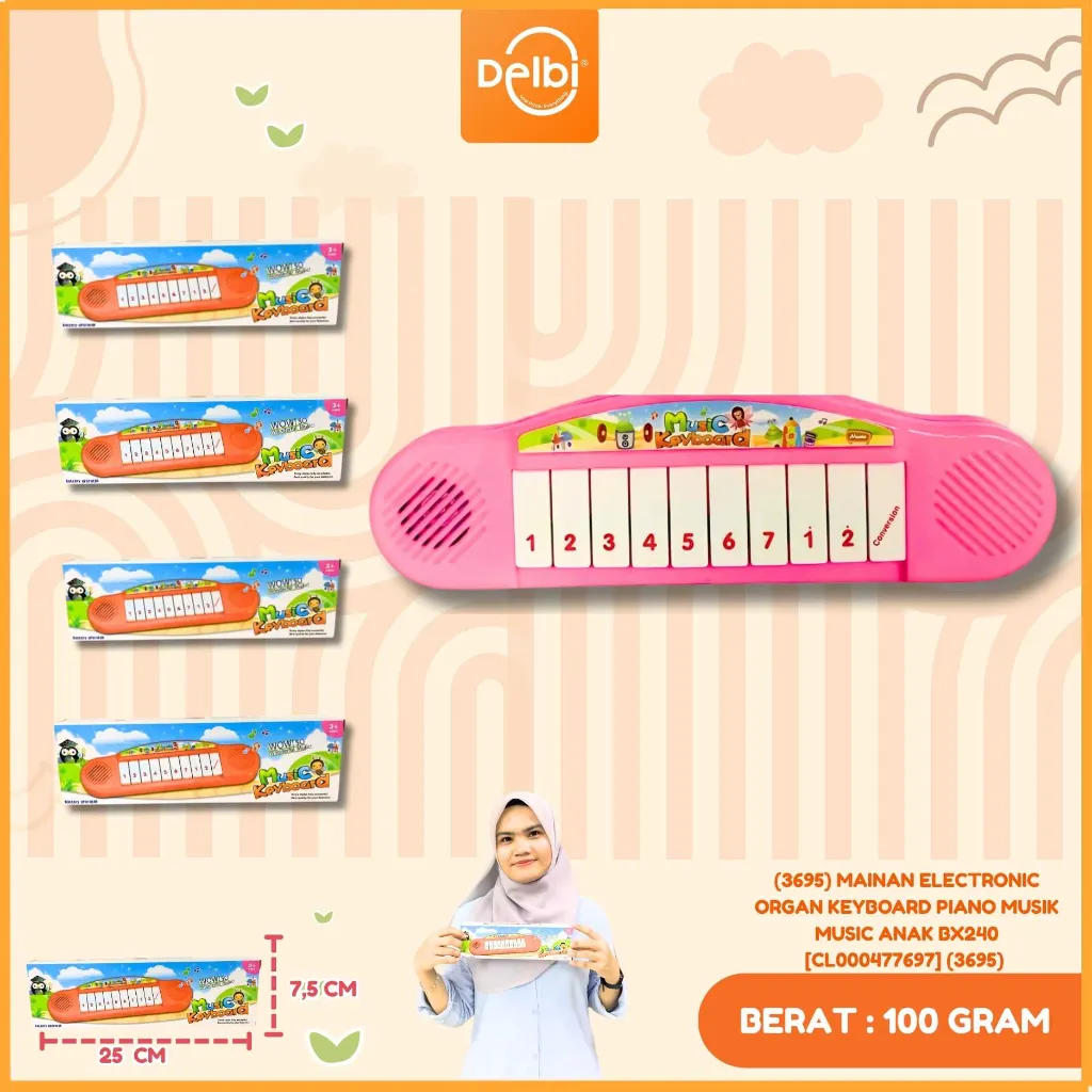 [CL000477697] (3695) MAINAN ELECTRONIC ORGAN KEYBOARD PIANO MUSIK MUSIC ANAK BX240