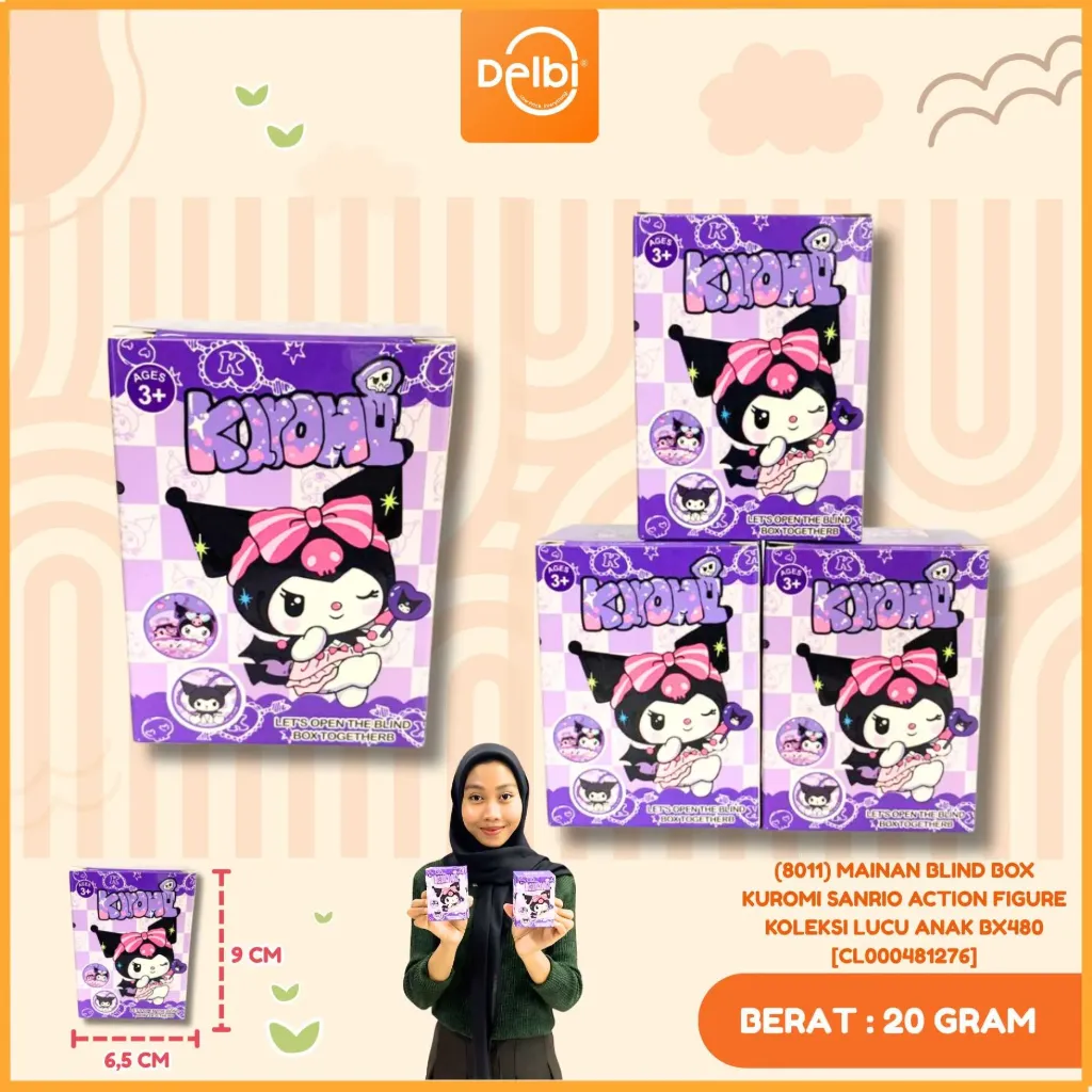 [CL000481276] (8011) MAINAN BLIND BOX KUROMI SANRIO ACTION FIGURE KOLEKSI LUCU ANAK BX480