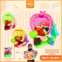 MAINAN KERANJNAG APEL ISI BUAH-BUAHAN POTONG DENGAN BARBIE LUCU KOIN BX78