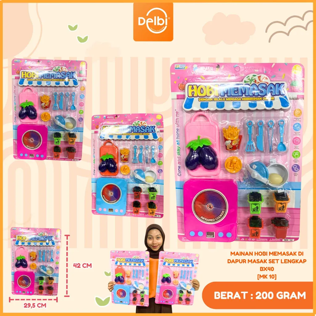 MAINAN HOBI MEMASAK DI DAPUR MASAK SET LENGKAP BX40