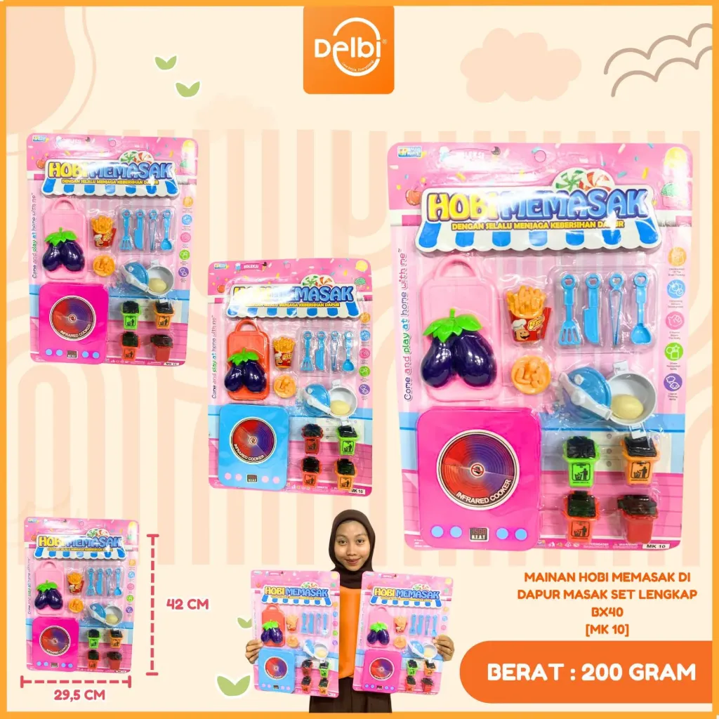 [MK 10] MAINAN HOBI MEMASAK DI DAPUR MASAK SET LENGKAP BX40