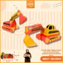 MAINAN MOBIL MOBILAN SMALL EXCAVATOR KONSTRUKSI BANGUNAN ESKAVATOR PLASTIK PP BX96