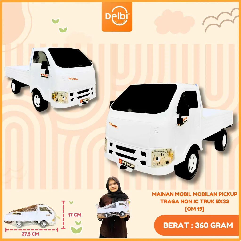 [OM 19] MAINAN MOBIL MOBILAN PICKUP TRAGA NON IC TRUK PLASTIK PP BX32