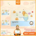 EN753-CB Deli Drawing Book A5 10sheets 120gsm Buku Gambar Anak Sekolah Motif Capybara BX5 BX360