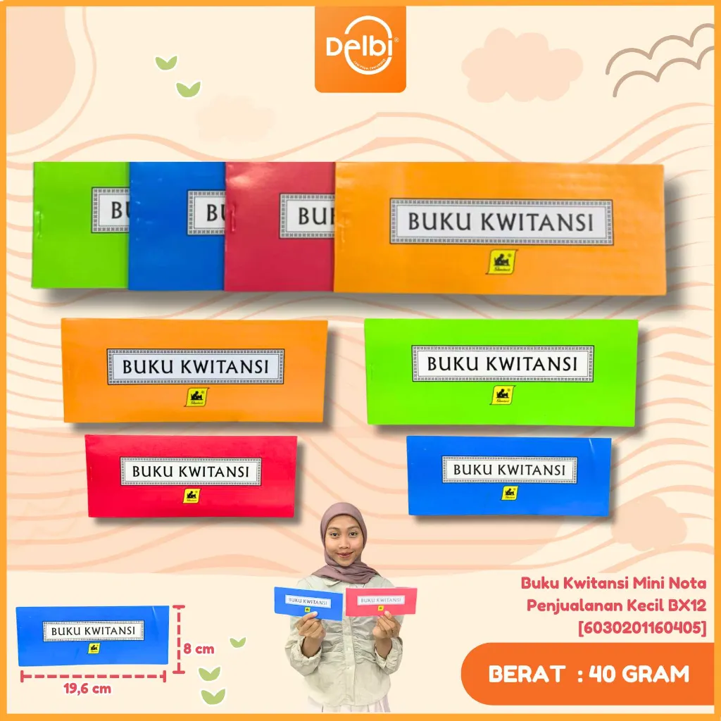 Buku Kwitansi Mini Nota Penjualanan Kecil BX12