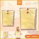 Amplop Tali 310 Map Coklat Dengan Tali Motif Airmail File Dokumen F4/Folio BX100