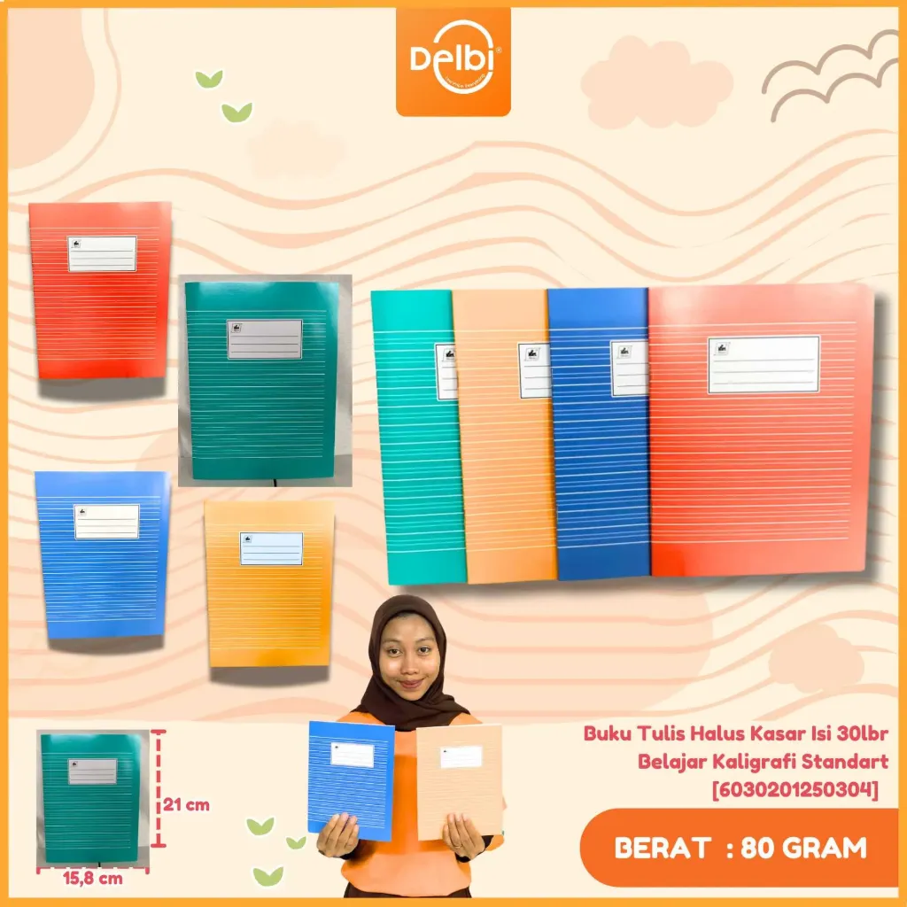 Buku Tulis Halus Kasar Isi 30lbr Belajar Kaligrafi Standart