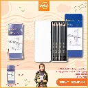 EC26 Deli Sketching Pencil Alat Menggambar Pensil Set Lengkap BX30 BX180