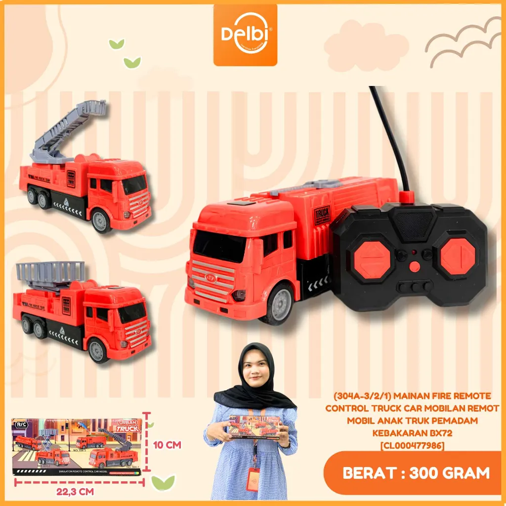 [CL000477986] (304A-3/2/1) MAINAN FIRE REMOTE CONTROL TRUCK CAR MOBILAN REMOT MOBIL ANAK TRUK PEMADAM KEBAKARAN BX72