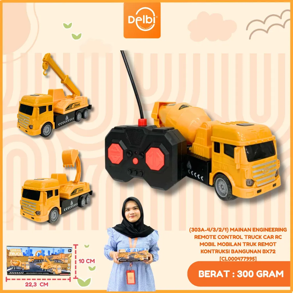 [CL000477995] (303A-4/3/2/1) MAINAN ENGINEERING REMOTE CONTROL TRUCK CAR RC MOBIL MOBILAN TRUK REMOT KONTRUKSI BANGUNAN BX72