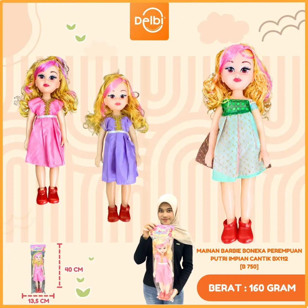 [B 750] MAINAN BARBIE BONEKA PEREMPUAN PUTRI IMPIAN CANTIK BX112