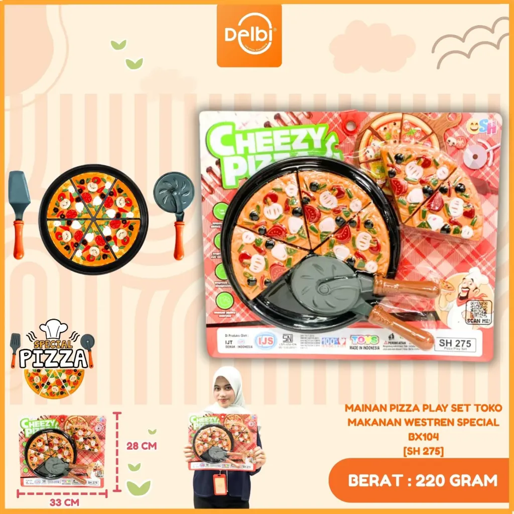 MAINAN PIZZA PLAY SET TOKO MAKANAN WESTREN SPECIAL BX104