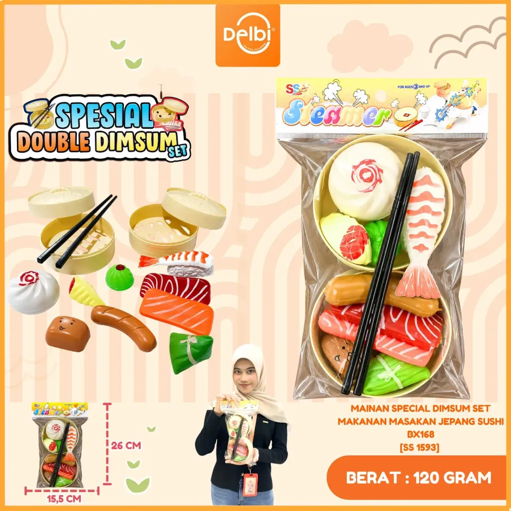 [SS 1593] MAINAN SPECIAL DIMSUM SET MAKANAN MASAKAN JEPANG SUSHI OPP BX168