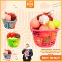 MAINAN MENGENAL 16 BUAH DAN SAYUR SEGAR DENGAN KERANJANG FRUIT AND VEGETABLES BX90