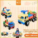 MAINAN MOBILAN TRUK BESAR SETIR DORONG BISA DI DUDUKIN DENGAN TRUCK EXCAVATOR DI BELAKANG PLASTIK PP BX5