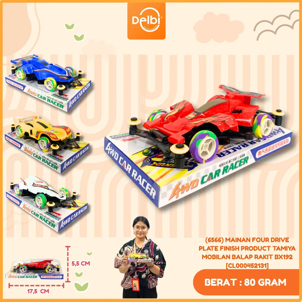 (6566) MAINAN FOUR DRIVE PLATE FINISH PRODUCT TAMIYA MOBILAN BALAP RAKIT BX192