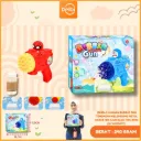 (006B-1) MAINAN BUBBLE GUN TEMBAKAN GELEMBUNG PISTOL KARAKTER ANAK ELECTRIC BX96