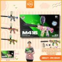 (CH-F971) MAINAN TEMBAKAN M416 SENJATA PISTOL SPLATTER BALL GUN ELECTRIC PELURU OTOMATIS KELUAR SENDIRI CEPAT BX60