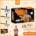 (CH-F986) MAINAN TEMBAKAN MP7 SENJATA PISTOL SPLATTER BALL GUN ELECTRIC PELURU OTOMATIS KELUAR SENDIRI CEPAT BX60