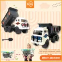 MAINAN MOBILAN DUMP TRUCK MOBIL TRUK ANGKUT MUATAN PASIR BAK BISA DIANGKAT LENGKAP DENGAN SEKOP BX60