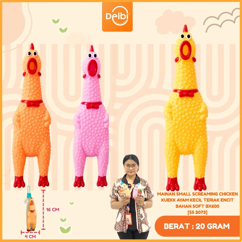 [SS 2073] MAINAN SMALL SCREAMING CHICKEN KUEKK AYAM KECIL TERIAK ENCIT BAHAN SOFT BX600