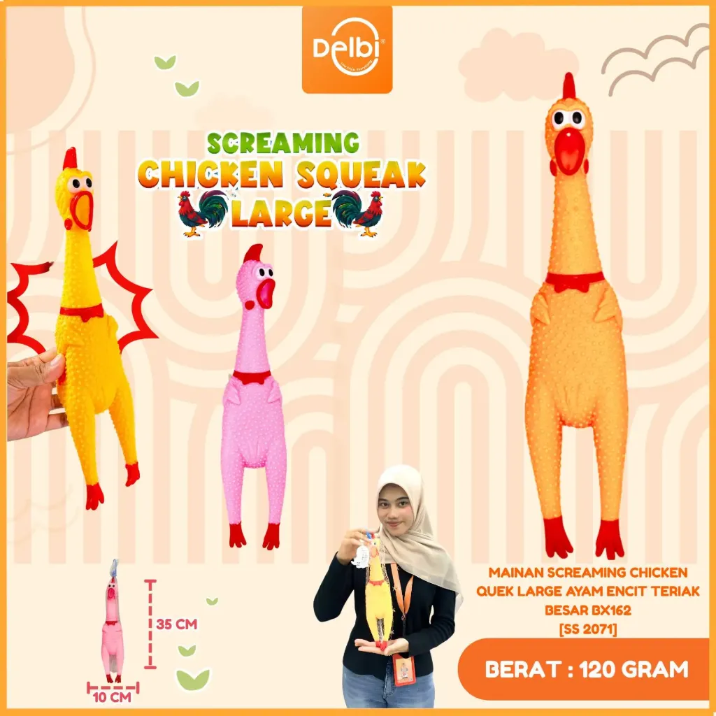 [SS 2071] MAINAN SCREAMING CHICKEN QUEK LARGE AYAM ENCIT TERIAK BESAR BX162