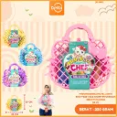 MAINAN KERANJANG HELLOKITA BAG+VEGETABLE SAYUR MAYUR PASAR KREATIVITAS BX66