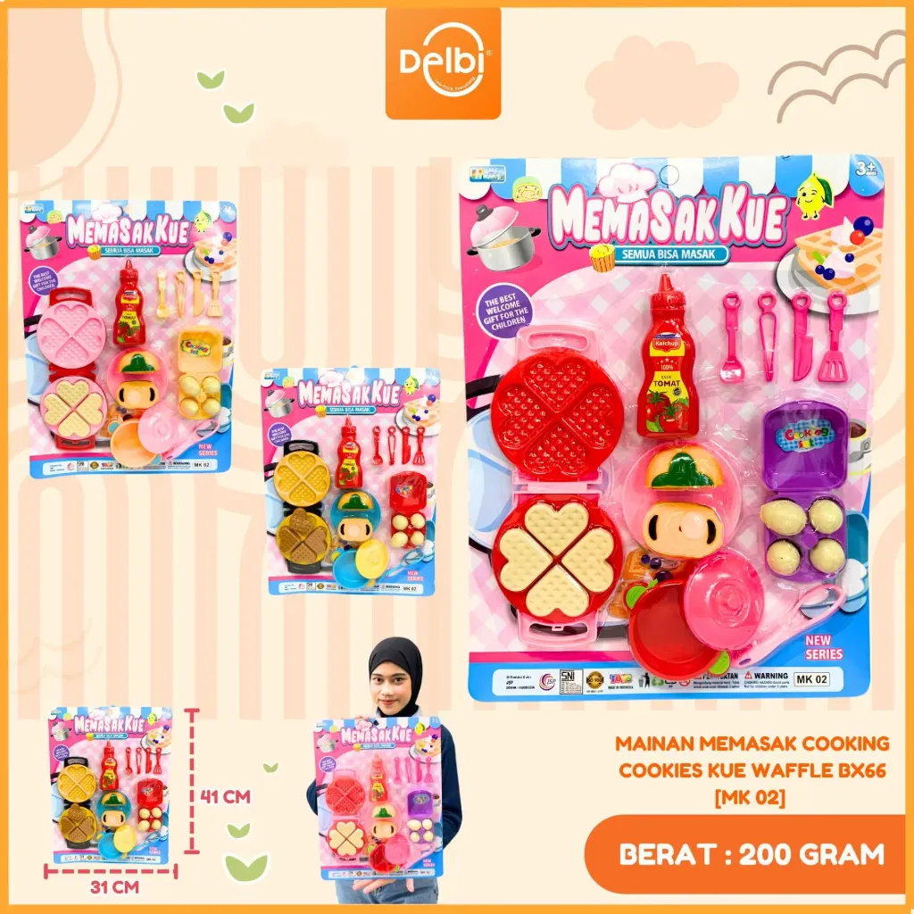 MAINAN MEMASAK COOKING COOKIES KUE WAFFLE BX66