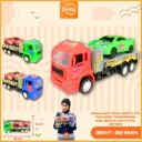 MAINAN HAPPY TRUCK MOTIFITY KTG TRUCK DEREK TOWING DENGAN MOBIL SEDAN PLASTIK PP BX36