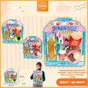 MAINAN MASAKAN DELICIOUS BIG SANDWICH + KUDA FUNNY MAKANAN ROTI LAPIS FAST FOOD BX66