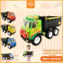 MAINAN MOBILAN DUMP TRUCK HITAM MOBIL TRUK MUATAN PASIR BAK BISA DI ANGKAT BX13