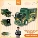 MAINAN MOBILAN MINI TRUCK OLENG MILITER TELOLET BO DUS TRUK TENTARA LORENG BX42