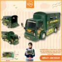 MAINAN MOBILAN MINI TRUCK OLENG MILITER HORENG BO TRUK TENTARA GOYANG KANAN KIRI LORENG BX42