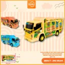 MAINAN MOBILAN MINI TRUCK OLENG IZUZU GIGA BO DUS TRUK MUATAN BARANG DENGAN LAMPU DAN SUARA BX48