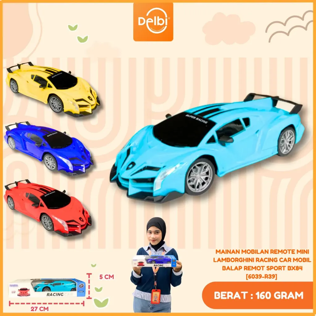 MAINAN MOBILAN REMOTE MINI LAMBORGHINI RACING CAR MOBIL BALAP REMOT SPORT BX84