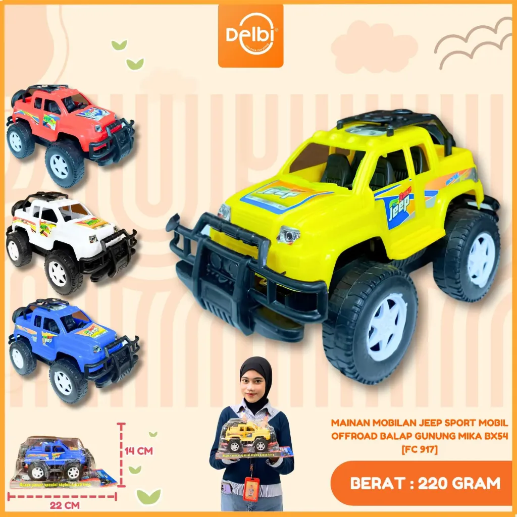 MAINAN MOBILAN JEEP SPORT MOBIL OFFROAD BALAP GUNUNG MIKA BX54