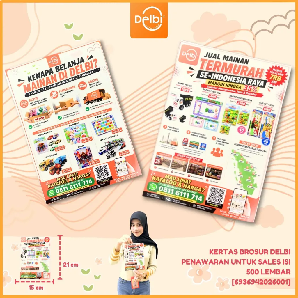 KERTAS BROSUR DELBI PENAWARAN UNTUK SALES ISI 500 LEMBAR