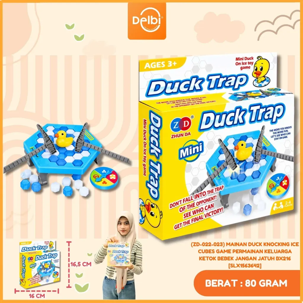(ZD-022-023) MAINAN DUCK KNOCKING ICE CUBES GAME PERMAINAN KELUARGA KETOK BEBEK JANGAN JATUH BX216