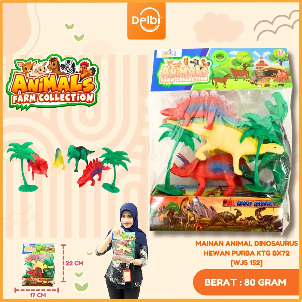 MAINAN ANIMAL DINOSAURUS HEWAN PURBA KTG BX72