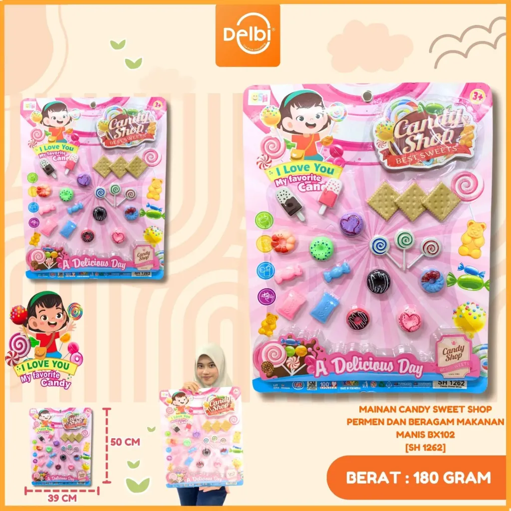 MAINAN CANDY SWEET SHOP PERMEN DAN BERAGAM MAKANAN MANIS BX102