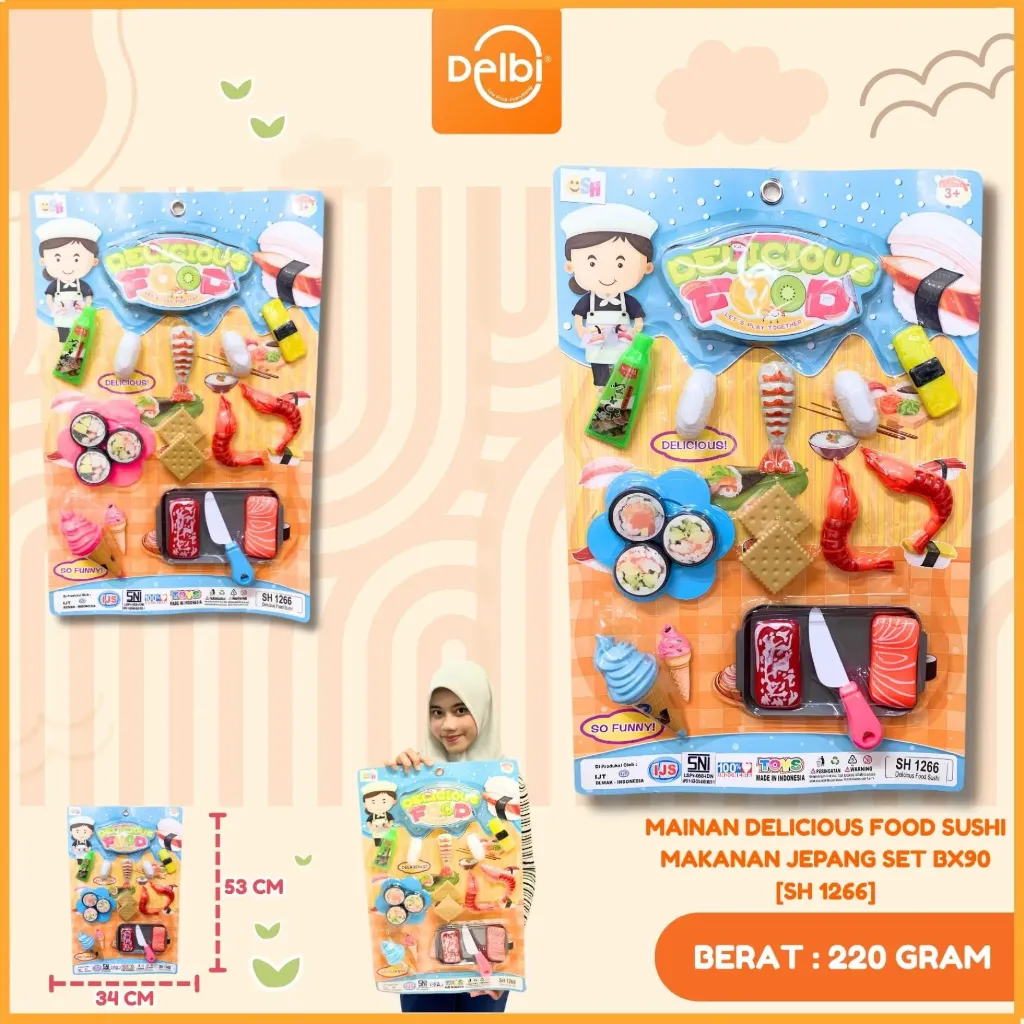 MAINAN DELICIOUS FOOD SUSHI MAKANAN JEPANG SET BX90