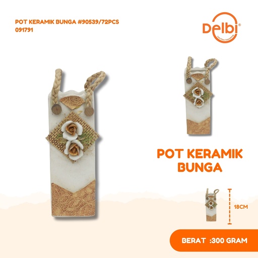 [091791] POT KERAMIK BUNGA #90539/72PCS