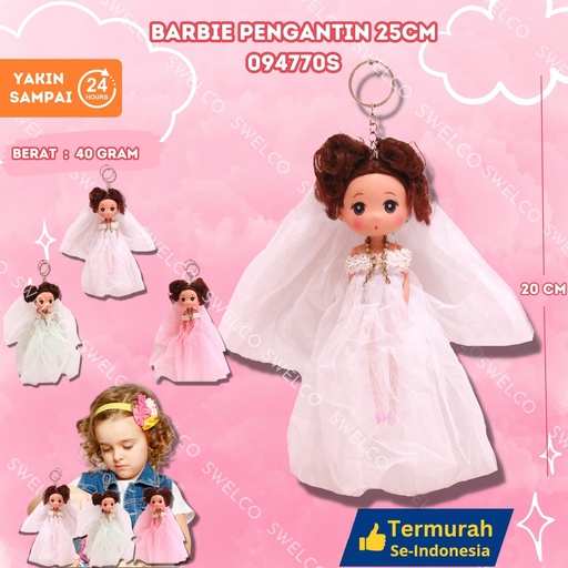 [094770S] BARBIE PENGANTIN 25CM-12PCS/BAG/
