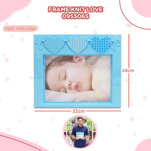 [095506S] FRAME KNIT LOVE 20CM